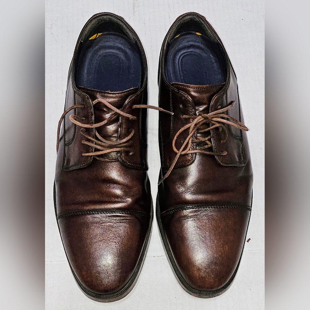 Cole Haan Cassady Cap Toe Oxford Dress Shoes Brown Leather Mens 9M Rand OS - Picture 2 of 11